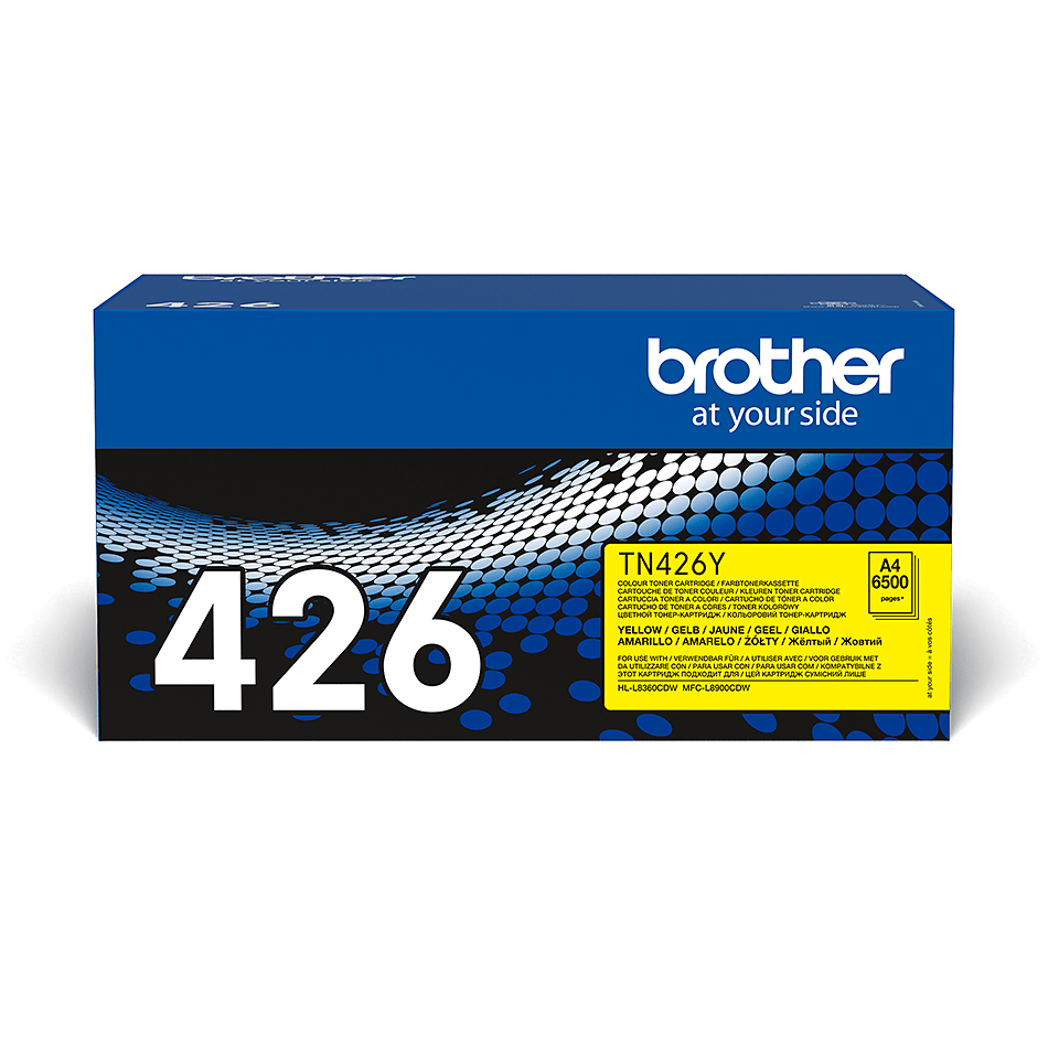Original Brother TN426Y super høykapasitet toner – gul